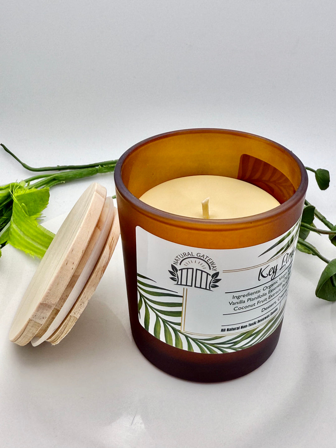 Key Lime Pie Beeswax Candle
