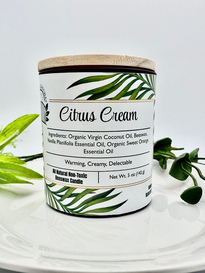 Citrus Cream Beeswax Candle