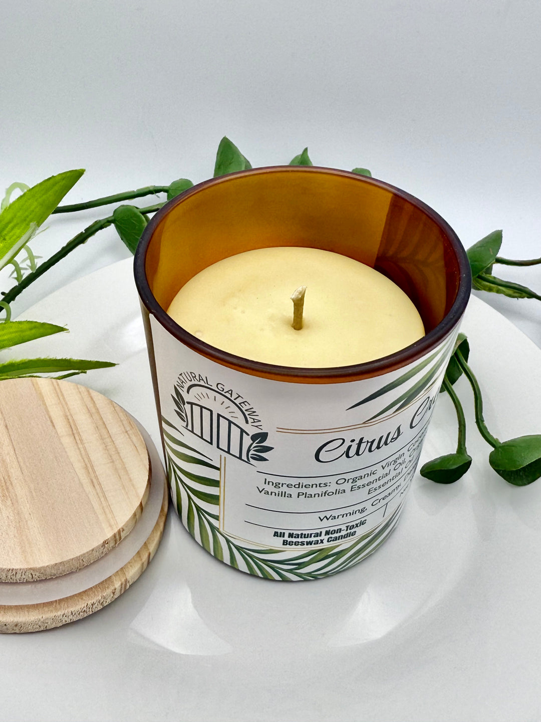 Citrus Cream Beeswax Candle