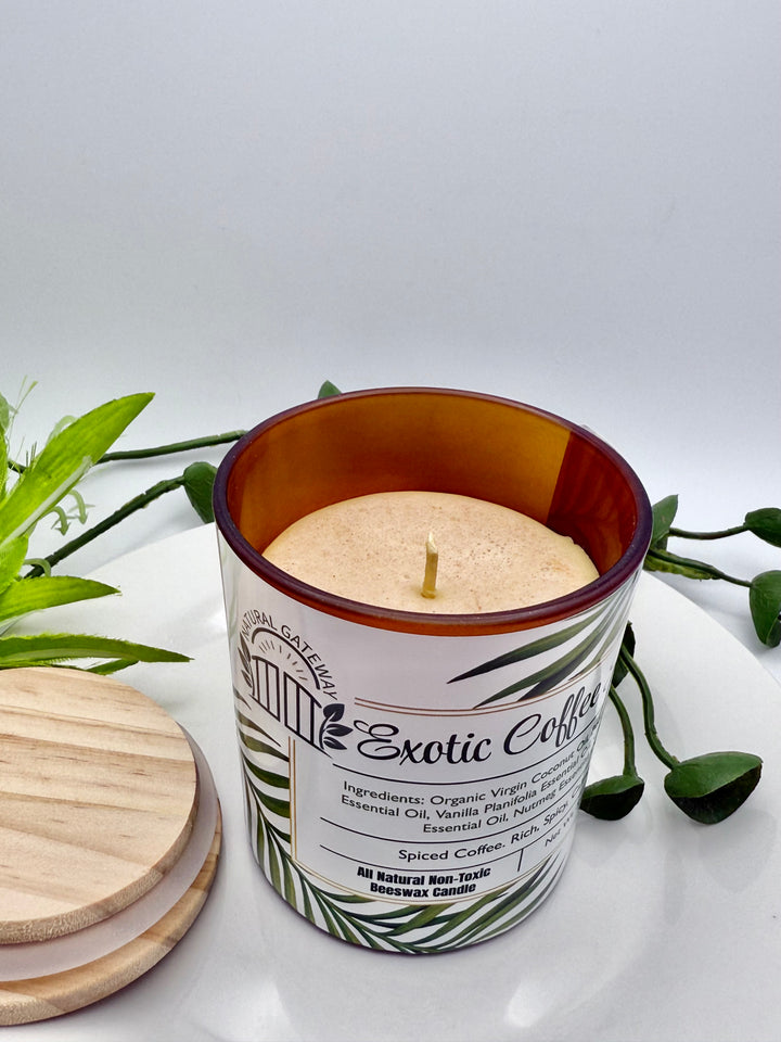 Exotic Coffee Spice Beeswax Candle